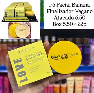Pó Facial Banana Finalizador Vegano Max Love