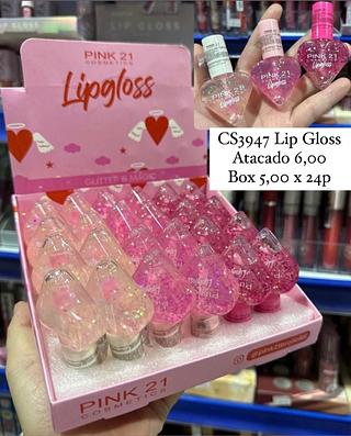 Lip Gloss Mágico Heart Pink 21