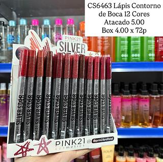 Lápis Contorno de Boca 12 Cores Pink 21