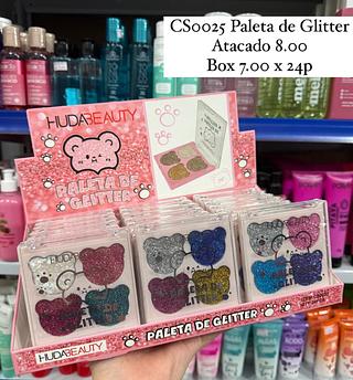 Paleta de Glitter Ursinho Huda Beauty (somente peças)