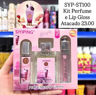 Kit Perfume e Lip Gloss Siyiping