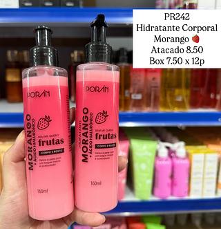 Hidratante Corpo e Rosto Morango Bem Me Quero Poran