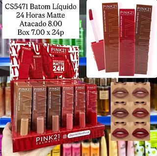 Batom Líquido Matte 24h Pink 21 (somente peças)
