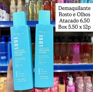 Demaquilante Para Rosto e olhos Max Love