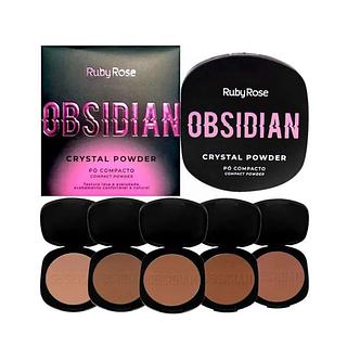Pó Compacto Crystal Powder Obsidian Ruby Rose (somente avulso)