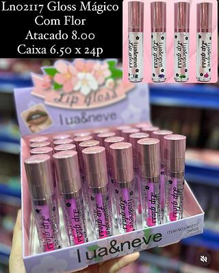 Gloss Mágico com Flor Lua e Neve