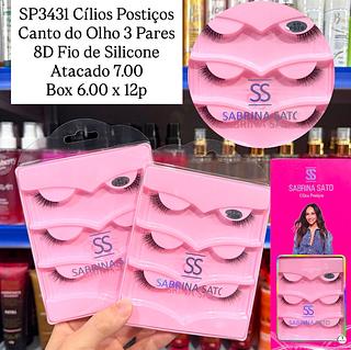 Cílios Postiços Canto do Olho 3 Pares Sabrina Sato F029