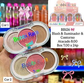 Blush & Iluminador & Contorno Bobbi Rara