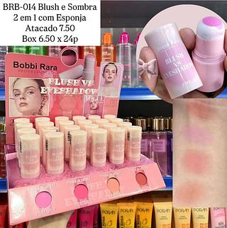 Blush vs Sombra Com Esponja Bobbi Rara