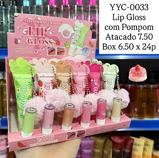 Lip Gloss com Pompom Yoyo Maquiamor