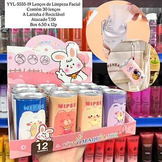 Lenços de Limpeza Facial com Chaveiro Yoyo Maquiamor