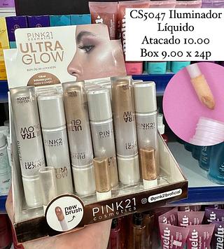 Iluminador Líquido Ultra Glow Pink 21 (somente peças)