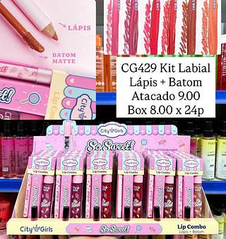 Kit Labial Lápis e Batom City Girls