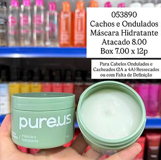 Máscara Hidratante Cachos e Ondulados Pure.us