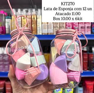 Lata de Esponja com 12un Hello Mini