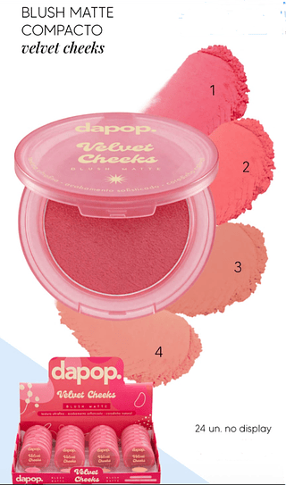 Blush Matte Velvet Cheeks Dapop