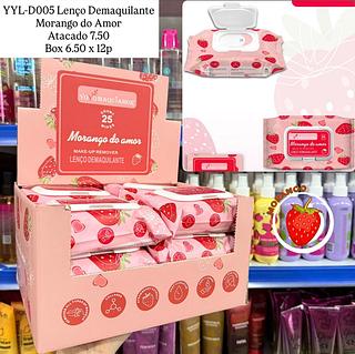 Lenço Demaquilante Morango do Amor Yoyo Maquiamor