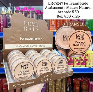 Pó Translucido Acabamento Matte e Natural Lové Rain