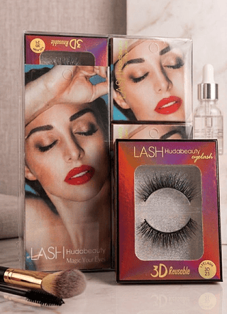Cílios Postiços 1 Par 3D Lash Hudabeauty