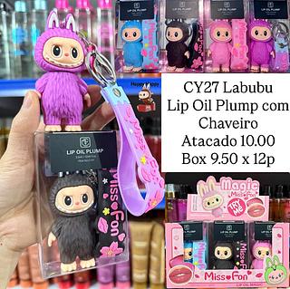 Lip Oil Plump Labubu com Chaveiro Miss Fon