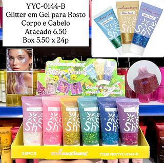 Glitter em Gel para Rosto Corpo e Cabelo Yoyo Maquiamor