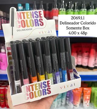 Delineador Colorido Box com 48 Vivai
