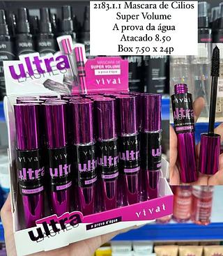 Máscara de Cílios Super Volume Á Prova D´Água Vivai