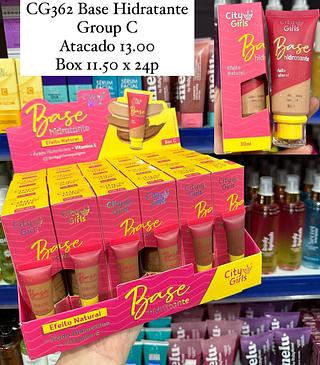 Base Hidratante Efeito Natural Grupo C City Girls