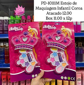 Estojo de Maquiagem Infantil Coroa Little Beauty