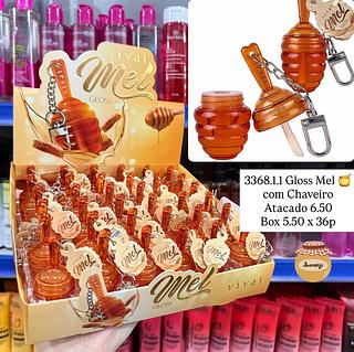 Gloss Mel com Chaveiro Vivai
