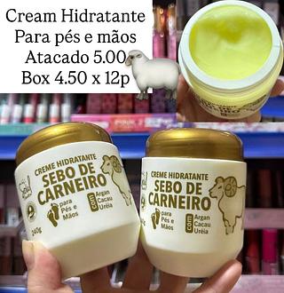 Cream Hidratante Sebo de Carneiro Para Pés e Mãos Soul