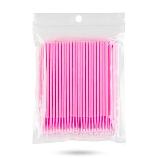 Pacote com 100 Aplicador Microbrush Rosa