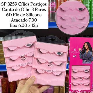 Cílios Postiços Canto do Olho 3 Pares Sabrina Sato