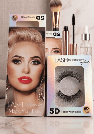 Cílios Postiços 1 Par Lash Hudabeauty