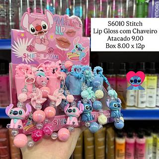 Lip Gloss com Chaveiro Stitch Shecjlann