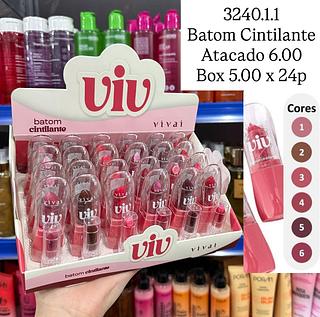 Batom Cintilante Viv Vivai