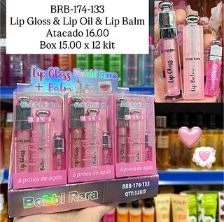 Kit Lip Gloss + Lip Balm + Lip Oil Bobbi Rara