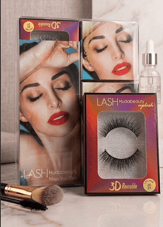 Cílios Postiços 1 Par 3D Lash Hudabeauty