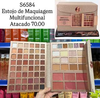 Estojo de Maquiagem Multifuncional Sarah's Beauty