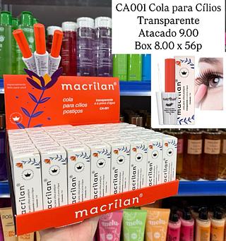 Cola para Cílios Branca Postiços Macrilan