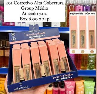 Corretivo Antioxidante Alta Cobertura Grupo Médio Mia Make (somente avulso)