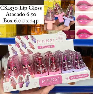Lip Gloss Mágico com Muito Brilho Pink 21 (somente avulso)