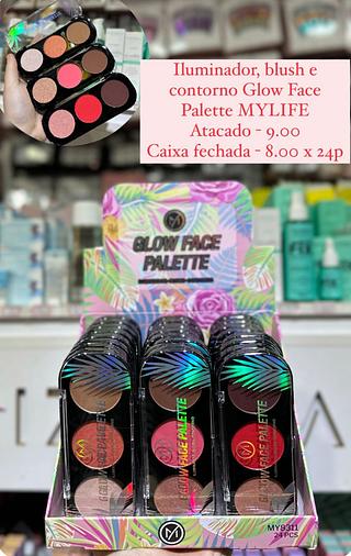 Iluminador & Blush & Contorno 3 em 1 Cor 2 Mylife (somente avulso)