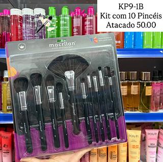 Kit Com 10 Pincéis Macrilan