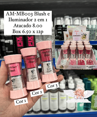 Blush & Iluminador 2 em 1 Amor Anjo (somente avulso)