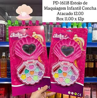 Estojo de Maquiagem Infantil Concha Little Beauty