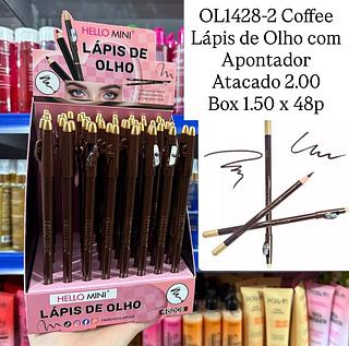 Lápis de Olho Coffe com Apontador Hello Mini