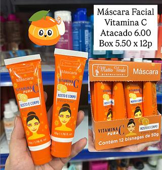 Máscara Facial Vitamina C Matto Verde