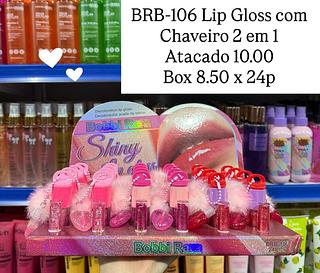 Lip Gloss com Chaveiro 2 em 1 Bobbi Rara