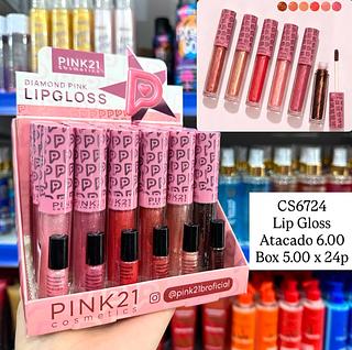 Lip Gloss Diamond Pink 21